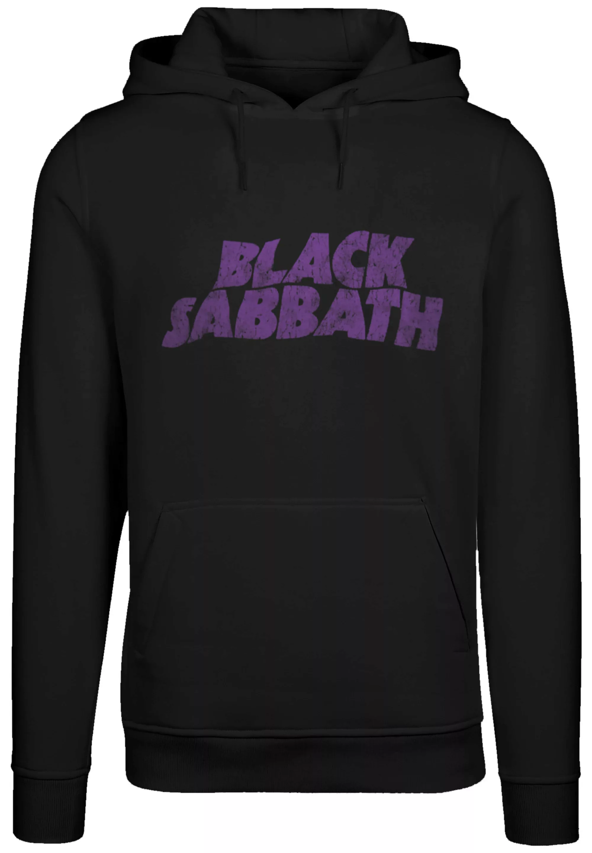 F4NT4STIC Kapuzenpullover "Sabbath Wavy Logo Rock Musik Band Distressed" günstig online kaufen
