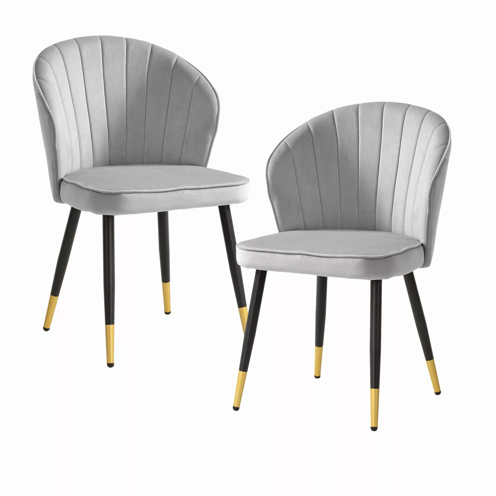 FINEBUY Esszimmerstuhl FB59818 (2er Set Samt günstig online kaufen