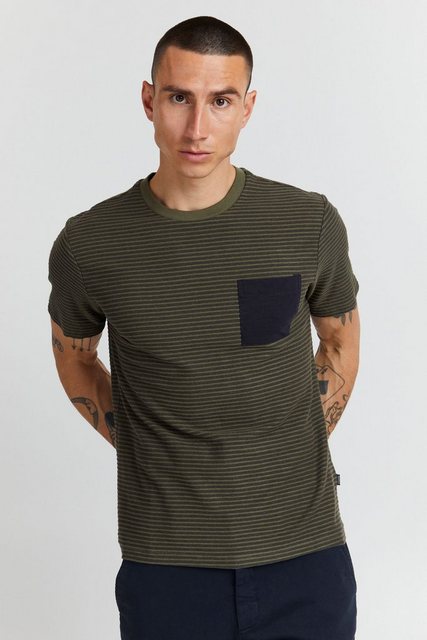 Casual Friday T-Shirt Thor Y/D jaquard striped tee 20504425 günstig online kaufen