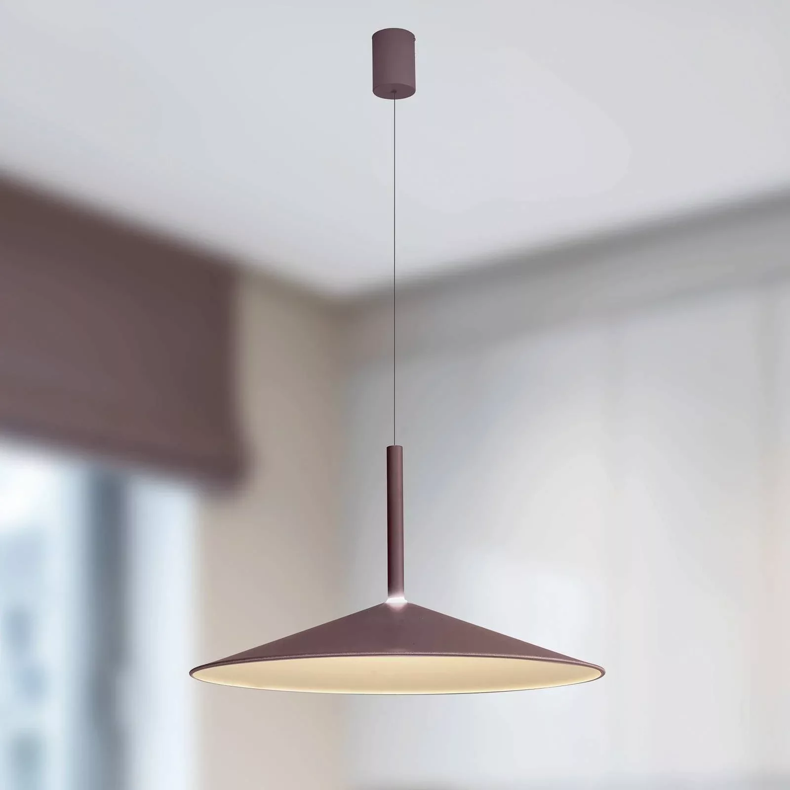 LED-Hängeleuchte Calice, kaffee, Ø 47,5 cm, höhenverstellbar günstig online kaufen