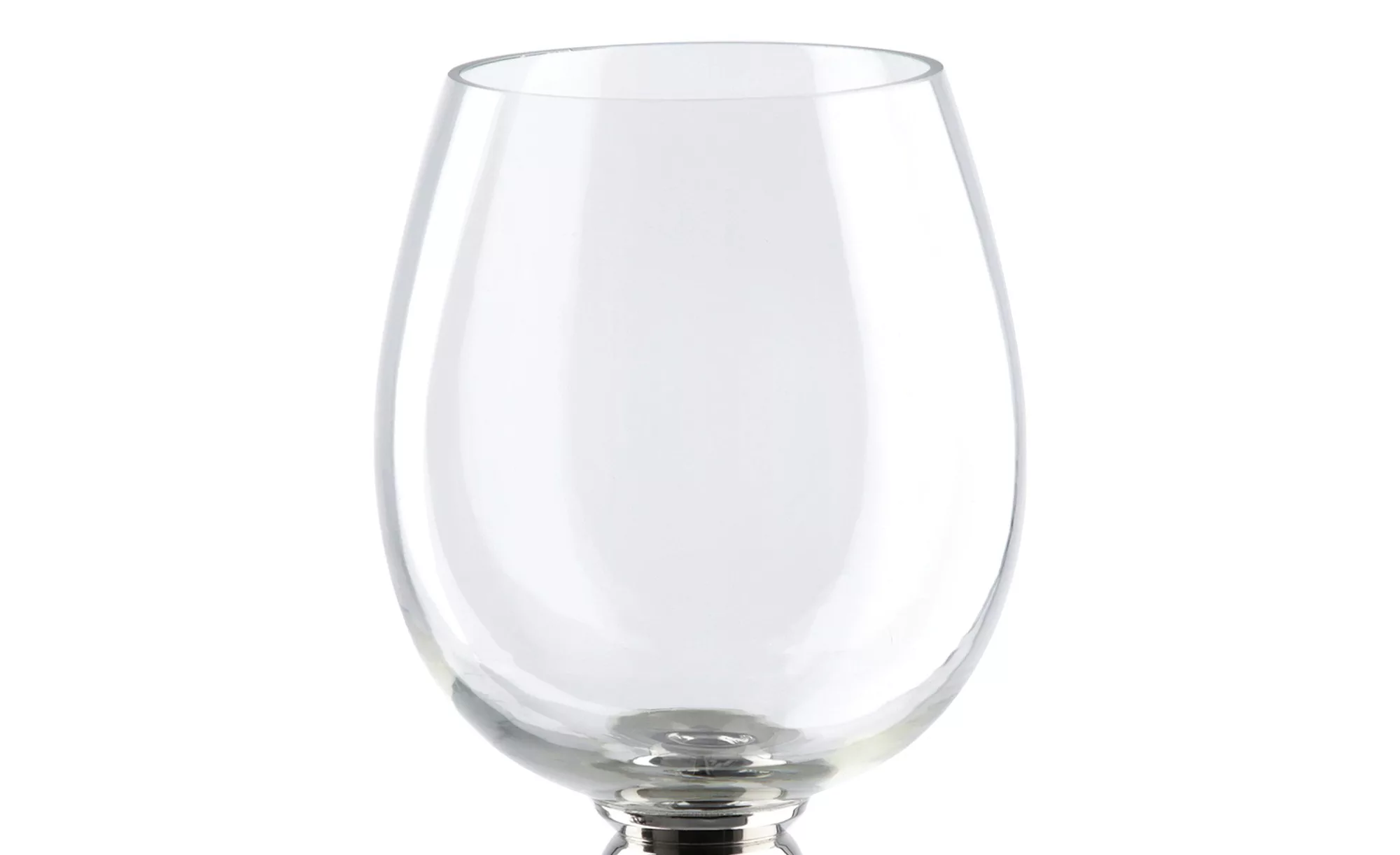 Windlicht ¦ silber ¦ Glas , Metall ¦ Maße (cm): H: 37  Ø: 11 Accessoires > günstig online kaufen