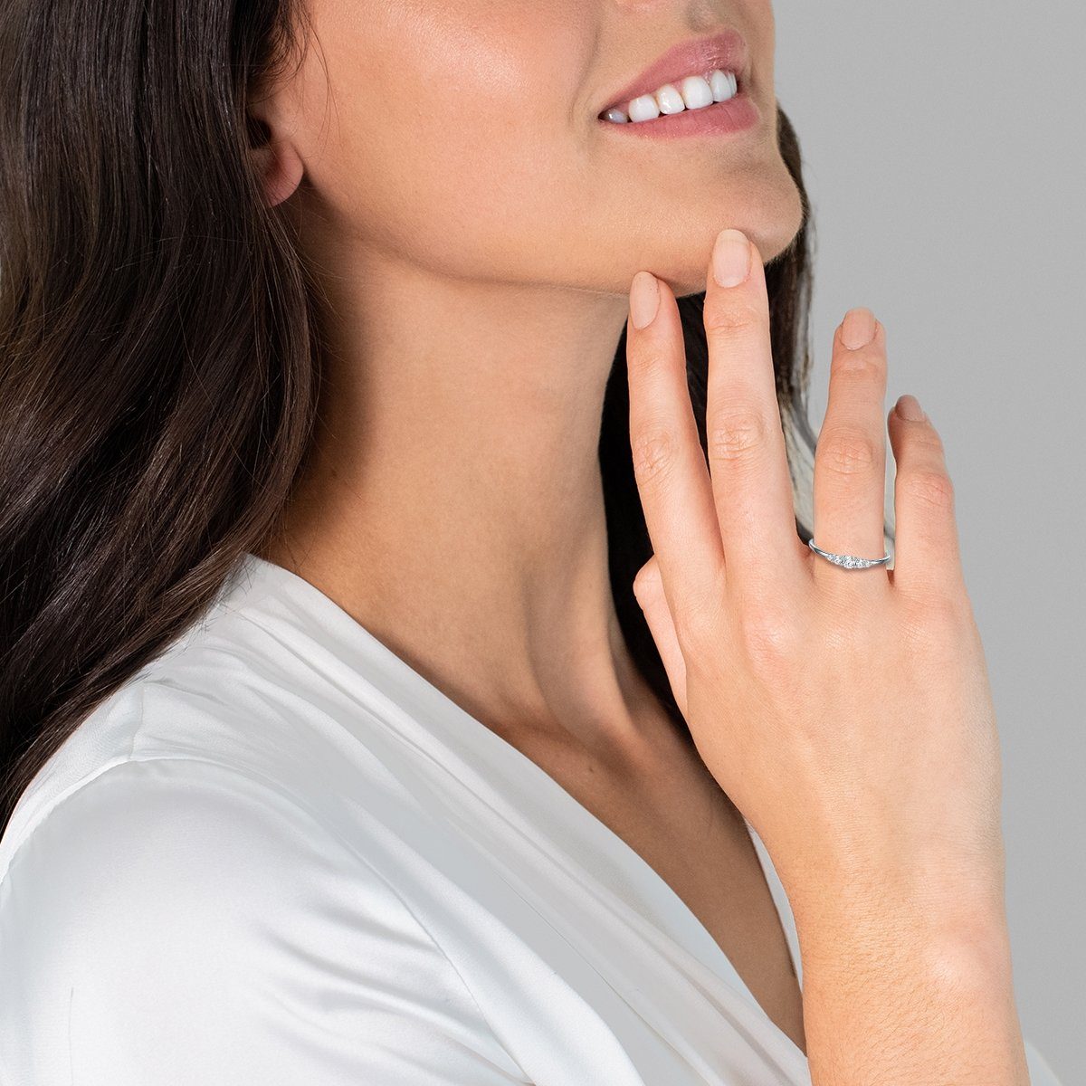 Trilani Silberring silber, mit Zirkonia günstig online kaufen