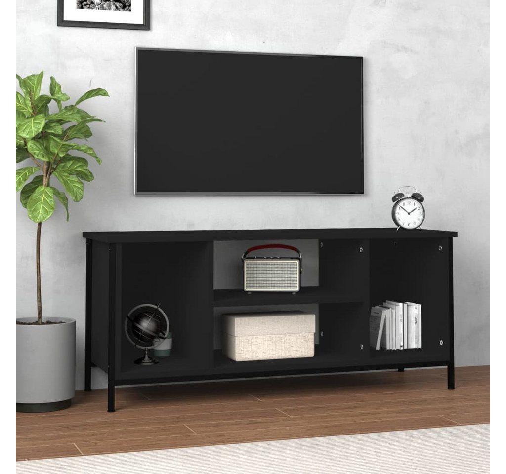 furnicato TV-Schrank Schwarz 102x35x45 cm Holzwerkstoff günstig online kaufen