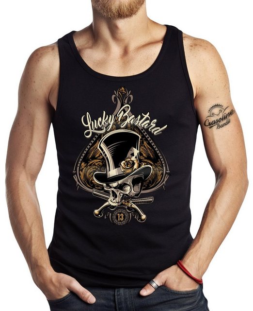 GASOLINE BANDIT® Tanktop für Gambler: Lucky Bastard günstig online kaufen