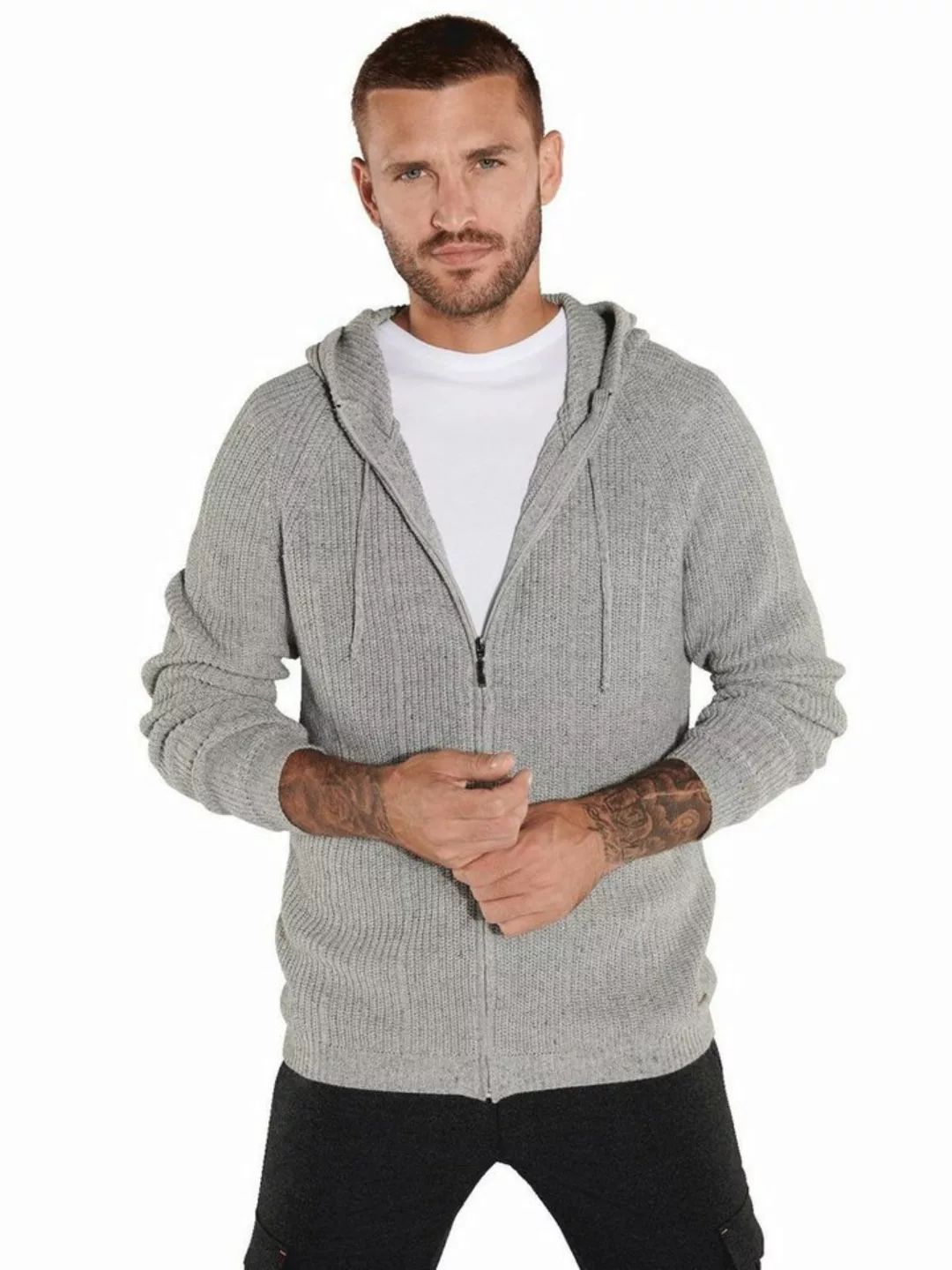 emilio adani Strickjacke Strickjacke mit Kapuze günstig online kaufen