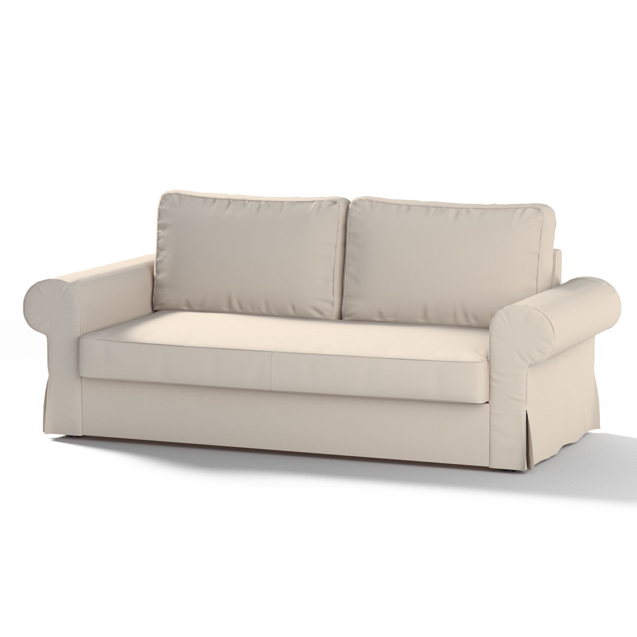 Bezug für Backabro 3-Sitzer Sofa ausklappbar, naturweiß, Bezug für Backabro günstig online kaufen