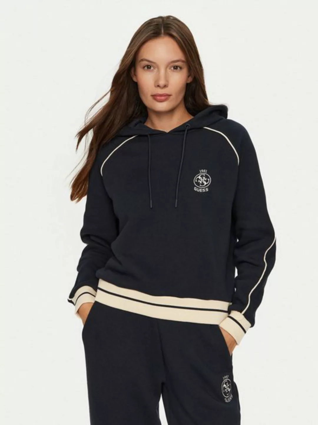 Guess Hoodie - Sportlich und feminin – NIA HOODIE SWEATSHIRT günstig online kaufen