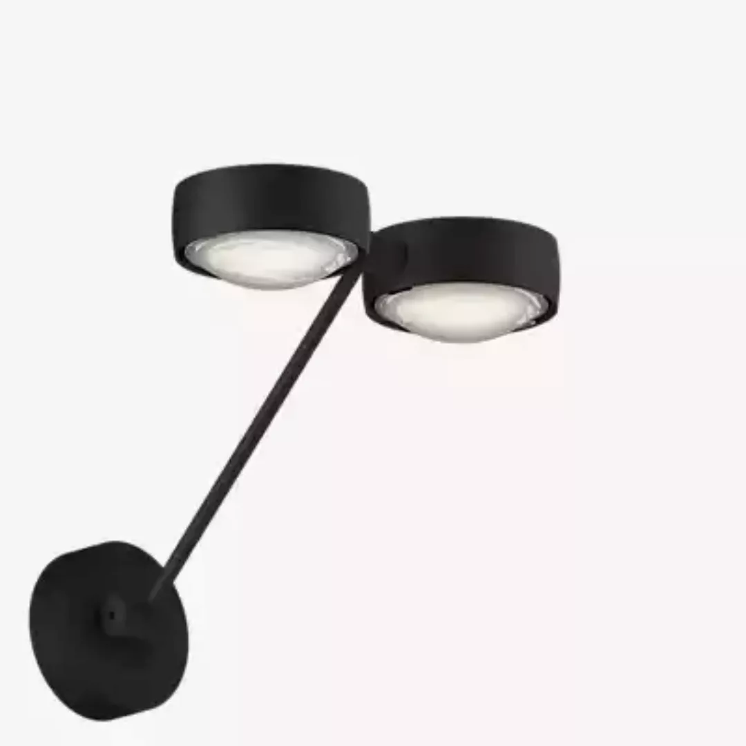 Occhio Sento Parete Doppio 30 Up E Wandleuchte LED, Kopf schwarz matt/Body günstig online kaufen