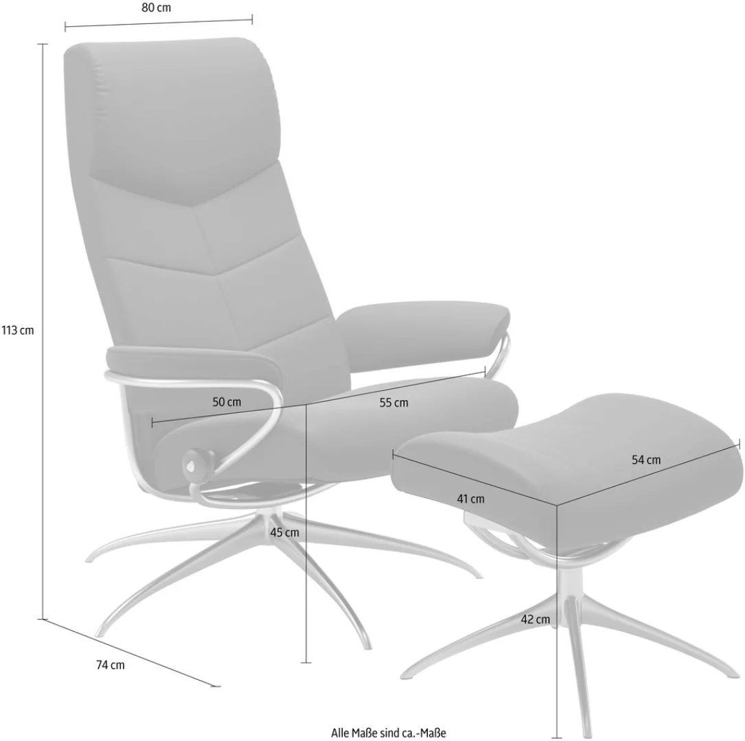 Stressless Relaxsessel "Dublin", (Set, Relaxsessel mit Hocker), mit Hocker, günstig online kaufen