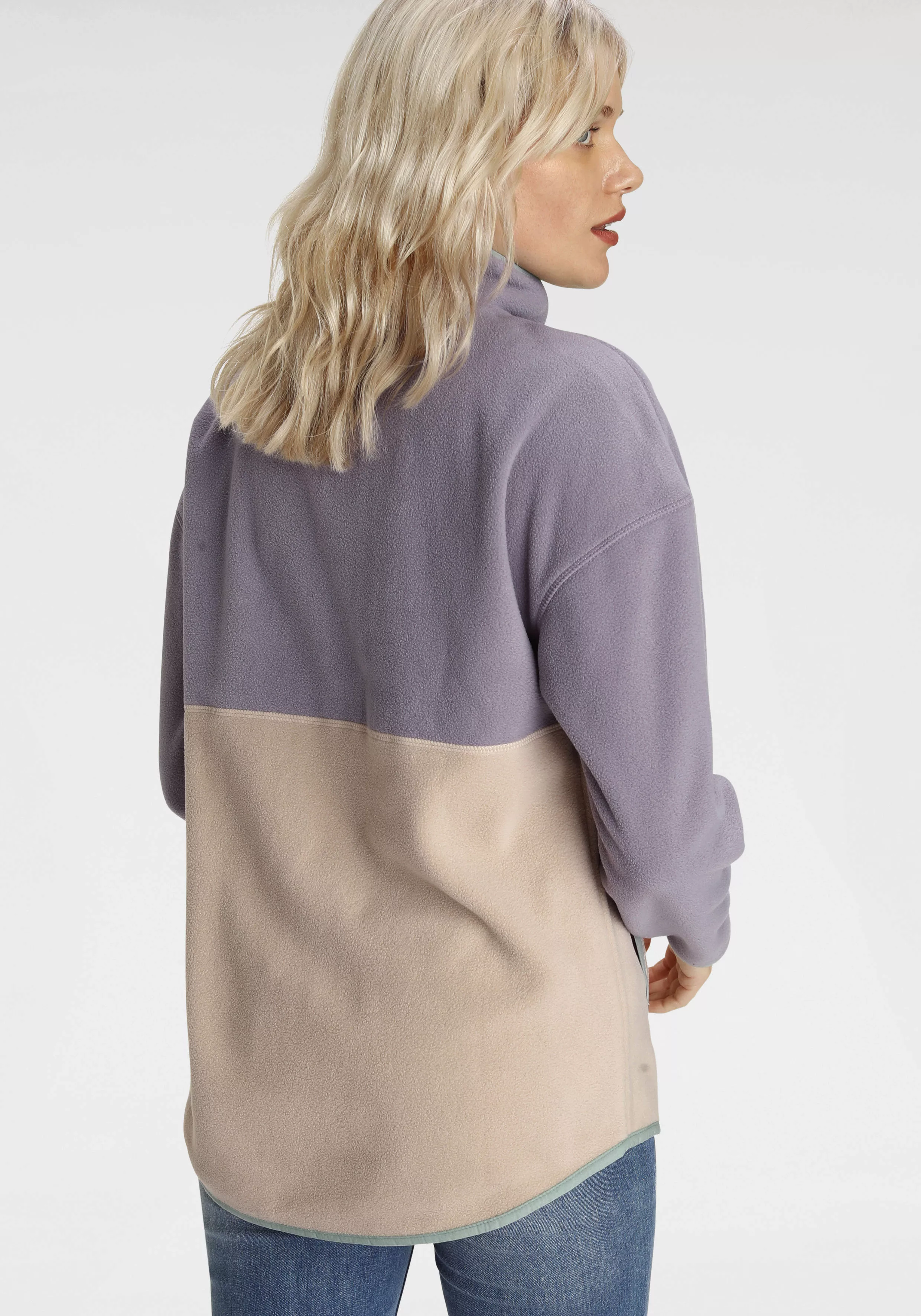 Polarino Fleecepullover im Colorblock günstig online kaufen