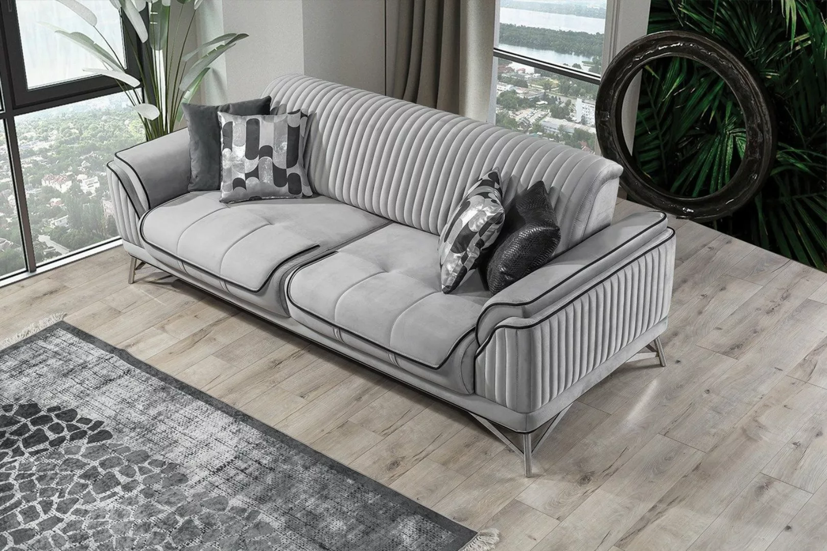 Villa Möbel Sofa Bond, 1 Stk. 3-Sitzer, Quality Made in Turkey, Luxus-Micro günstig online kaufen