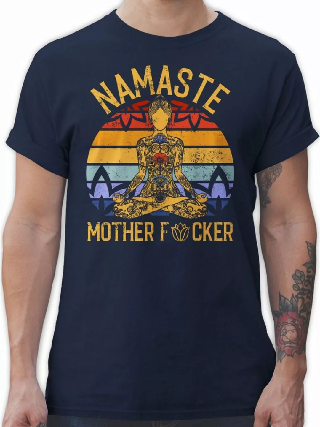 Shirtracer T-Shirt Namaste Mother Yoga und Wellness Geschenk günstig online kaufen