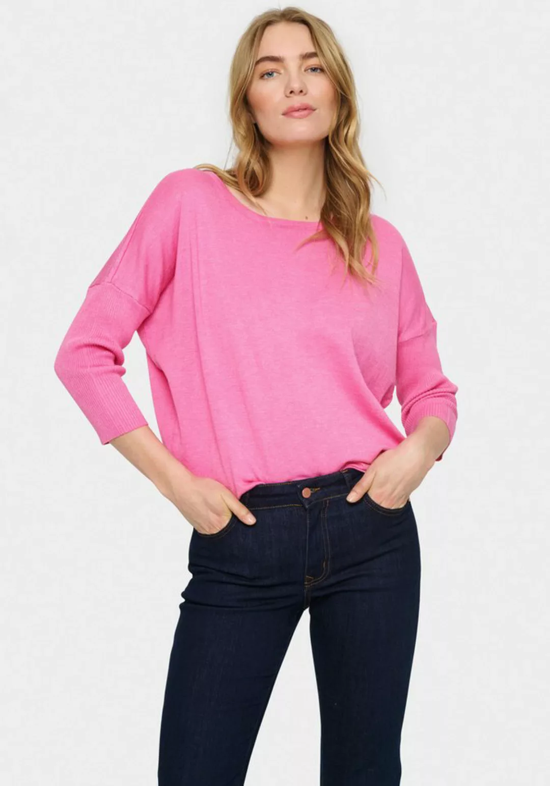 Saint Tropez Rundhalspullover A2561, MilaSZ R-Neck Pullover günstig online kaufen