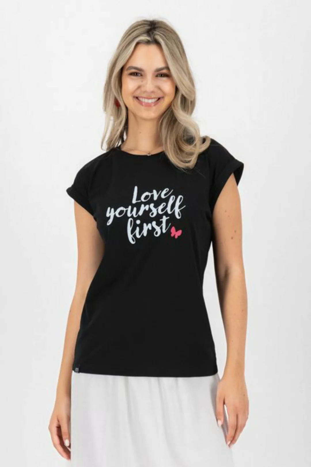 Alife & Kickin Rundhalsshirt EnidAK P Shirt love yourself first Damen Kurza günstig online kaufen