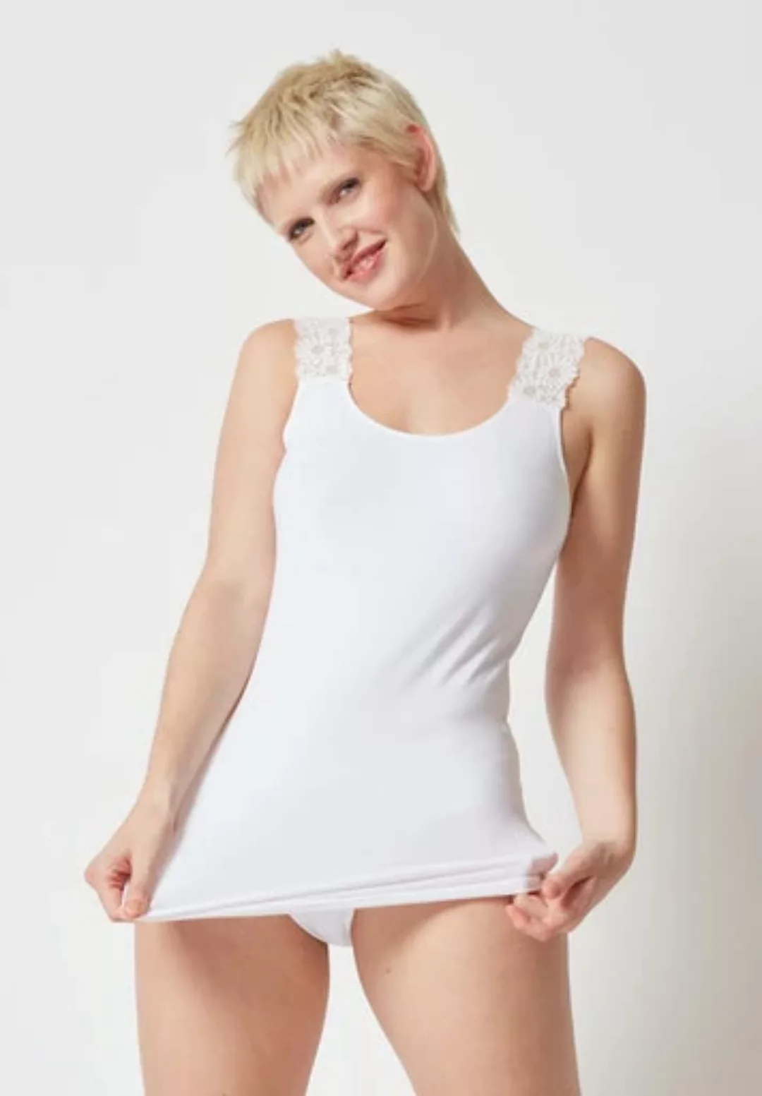Skiny Unterhemd "CottonLace Essentials", (1 St.) günstig online kaufen