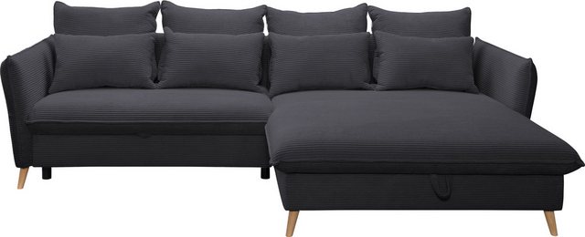 exxpo - sofa fashion Ecksofa Walpy, L-Form, Ecksofa Waply, L-Form, wahlweis günstig online kaufen