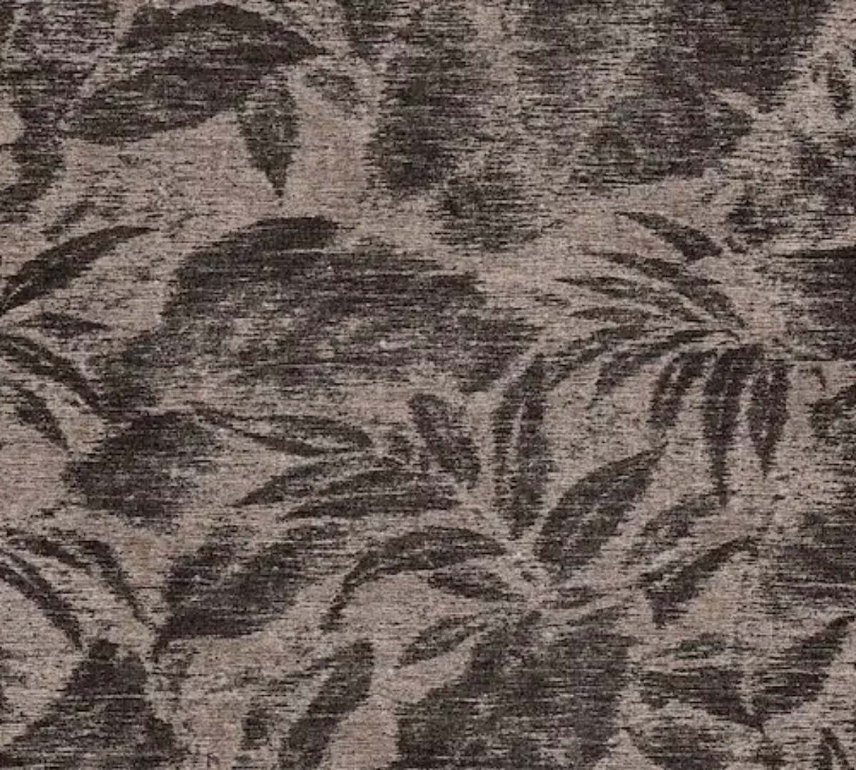 Bricoflor Palmentapete in Beige und Schwarz Blätter Tapete in Textiloptik f günstig online kaufen