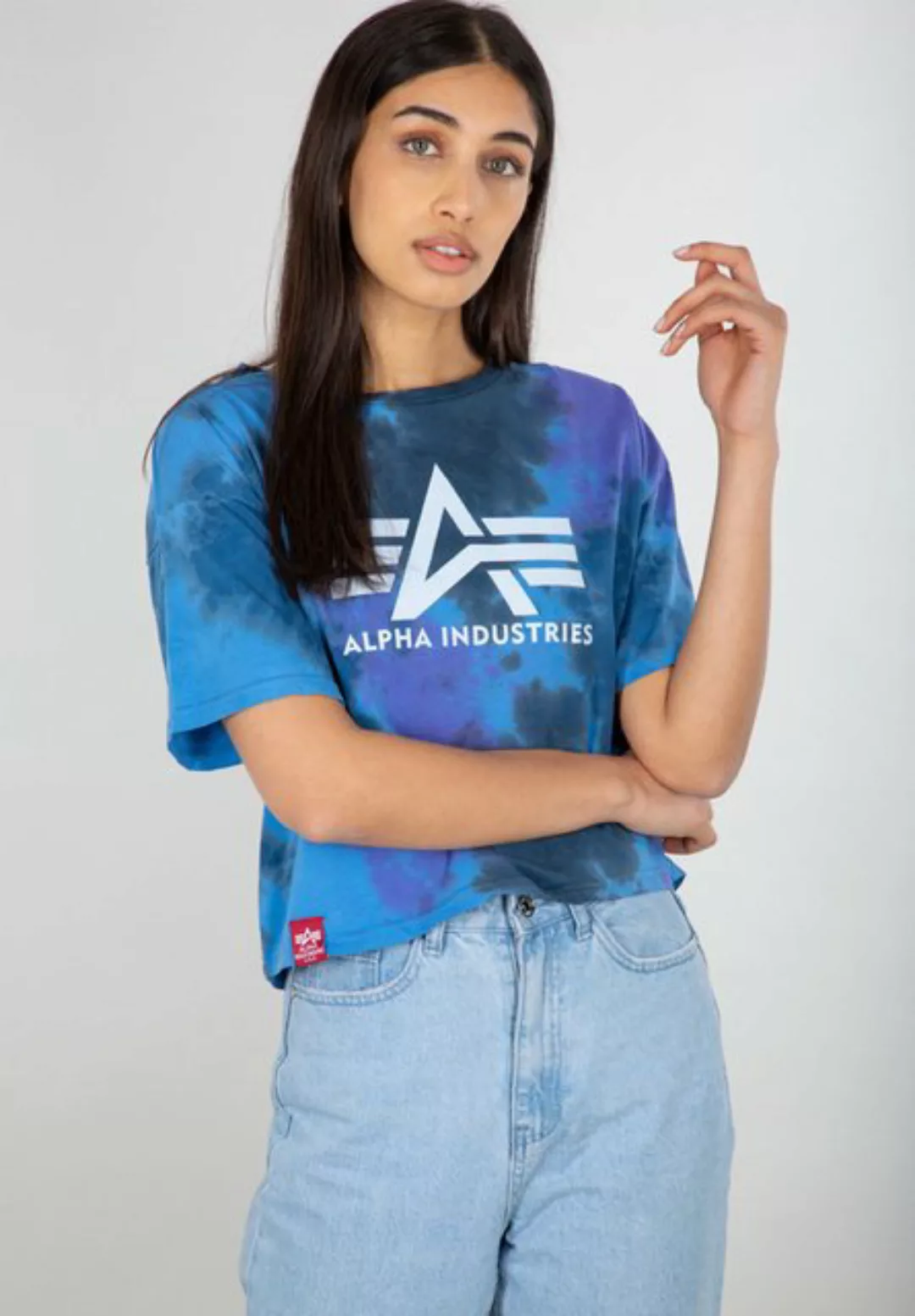 Alpha Industries T-Shirt Alpha Industries Women - T-Shirts Big A Batik T Wm günstig online kaufen