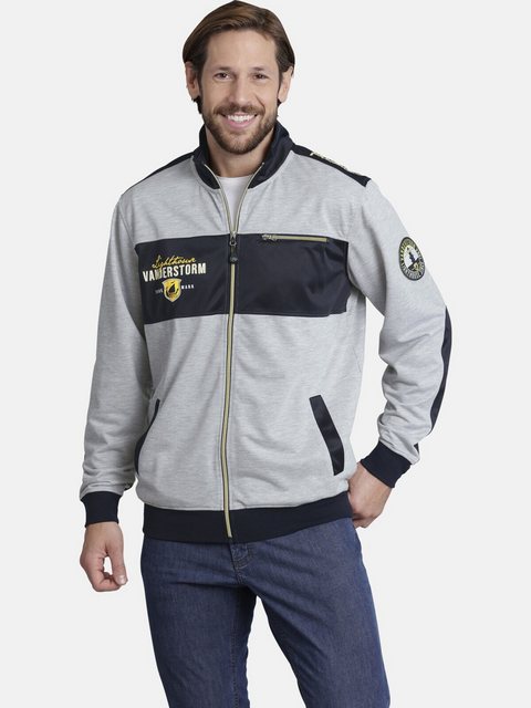 Jan Vanderstorm Sweatjacke HARDWIN mit Ellenbogen-Patches günstig online kaufen