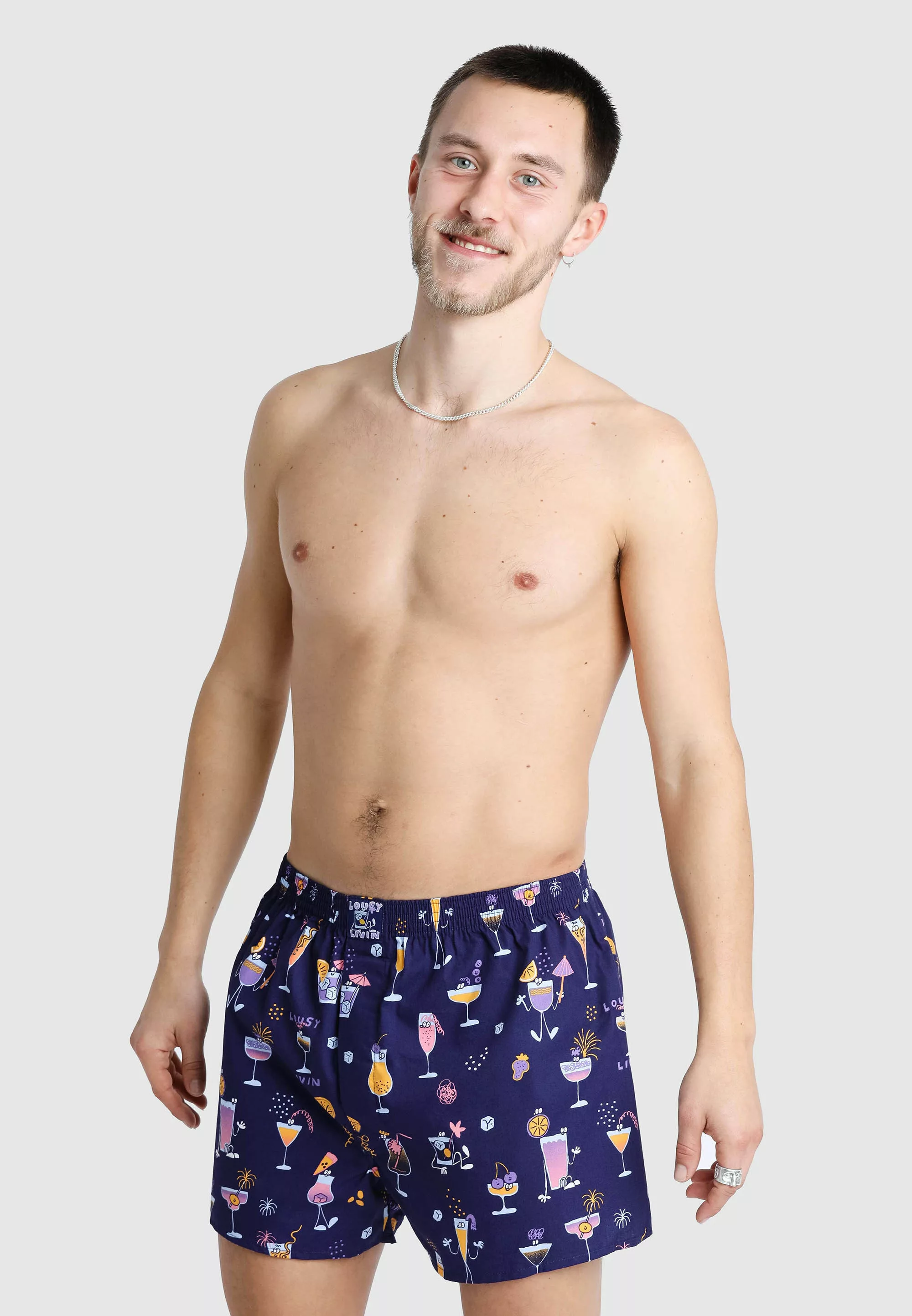 Lousy Livin 2-er Set Boxershorts Grün & Lila mit Motiv günstig online kaufen