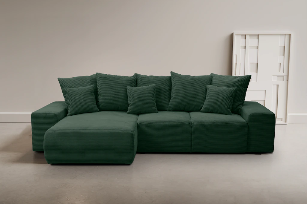WERK2 Ecksofa "Riwa, modernes Sofa zum Kuscheln und Entspannen, Breite 300c günstig online kaufen