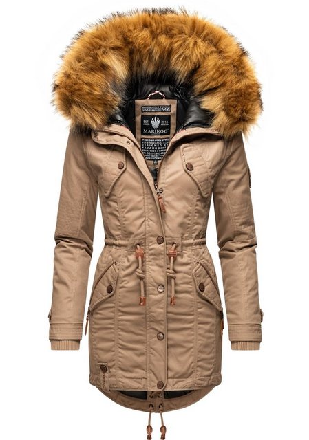 Marikoo Wintermantel La Viva Prc stylischer Winterparka mit abnehmbarem Kun günstig online kaufen