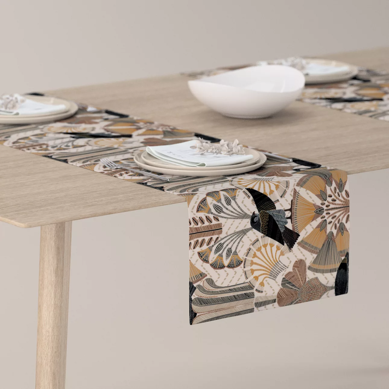 Tischläufer, beige-braun, 40 x 130 cm, Eden (144-25) günstig online kaufen