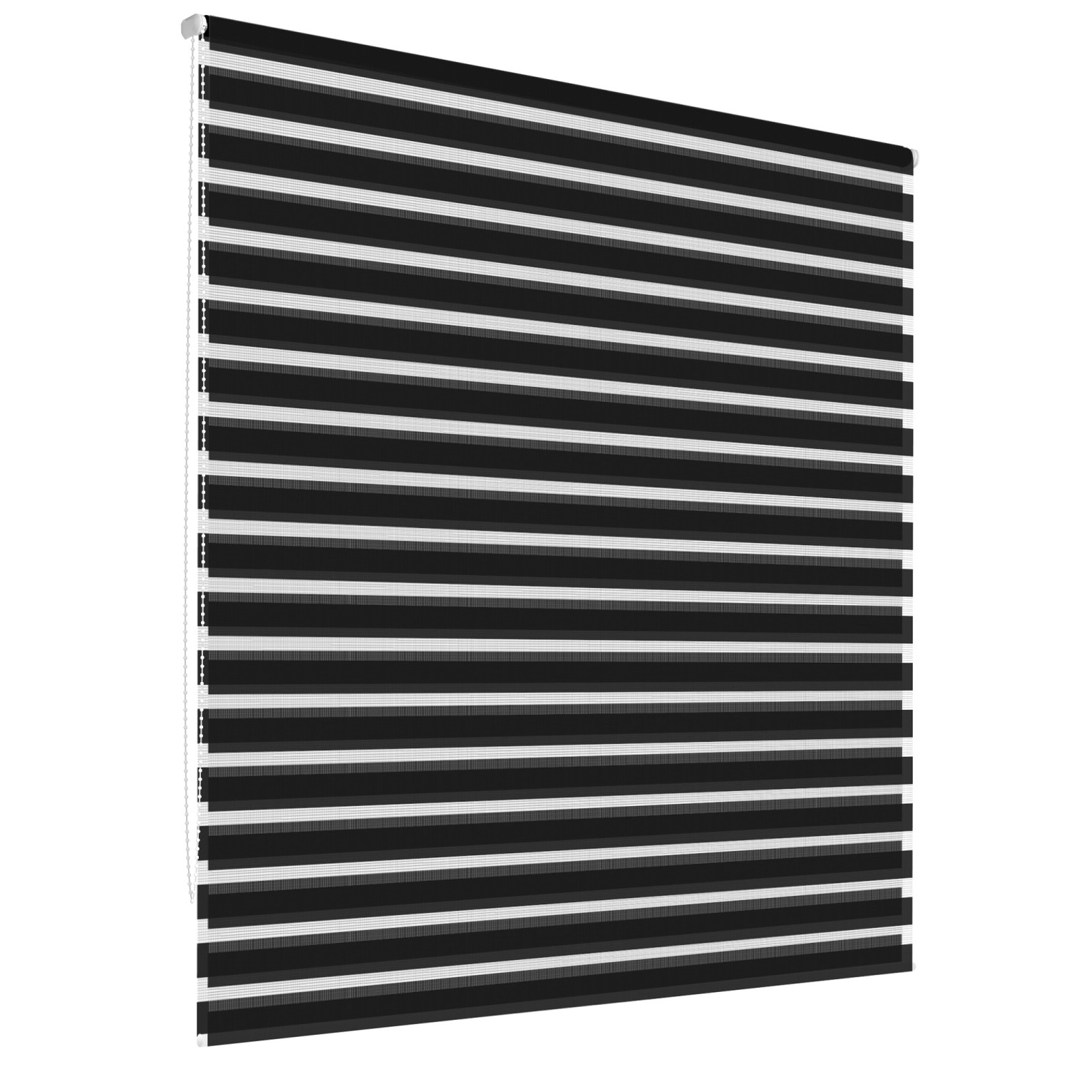 ECD Germany Doppelrollo Klemmfix ohne Bohren 55 x 150 cm Schwarz günstig online kaufen