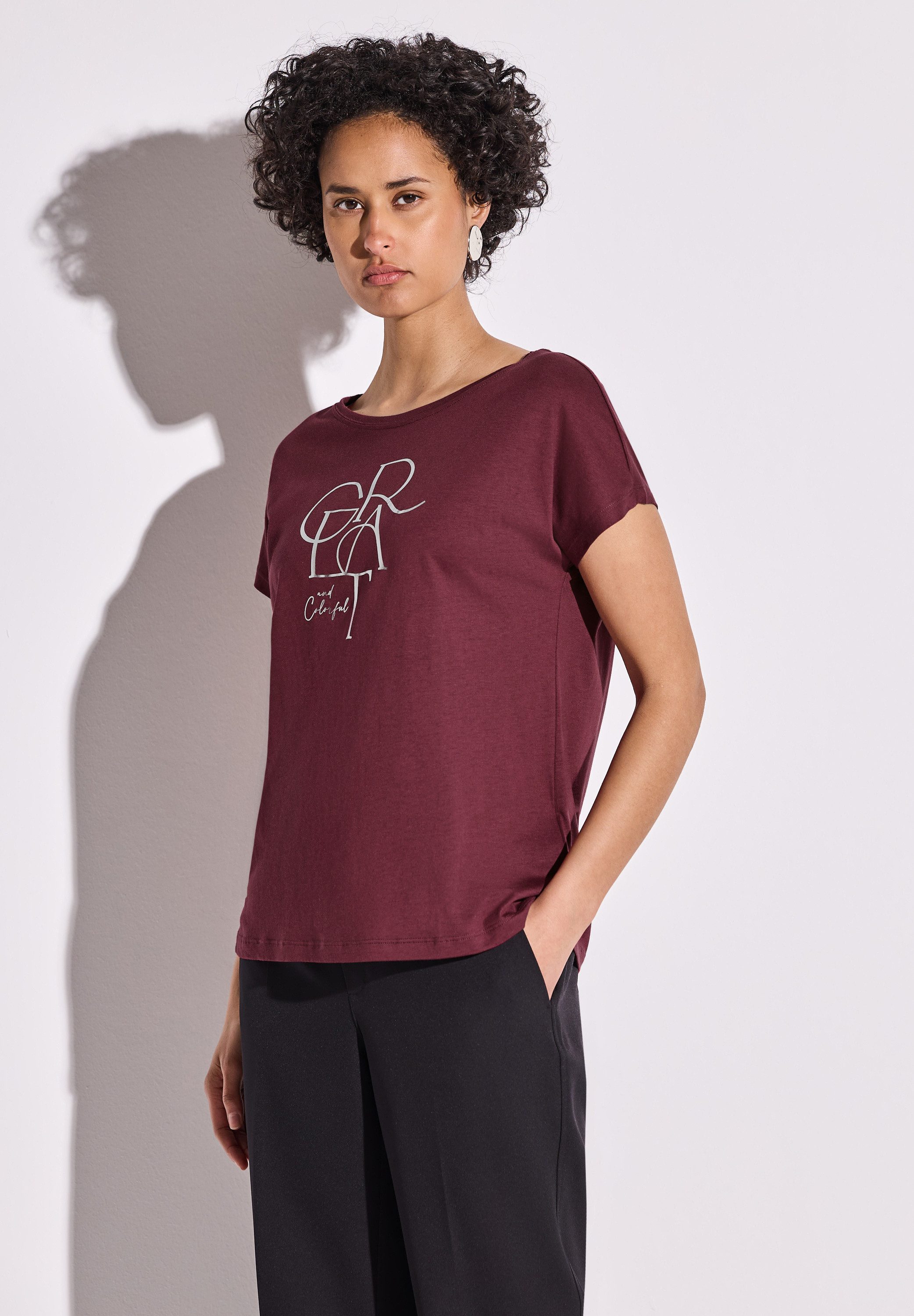 STREET ONE T-Shirt, im soften Baumwoll-Mix günstig online kaufen