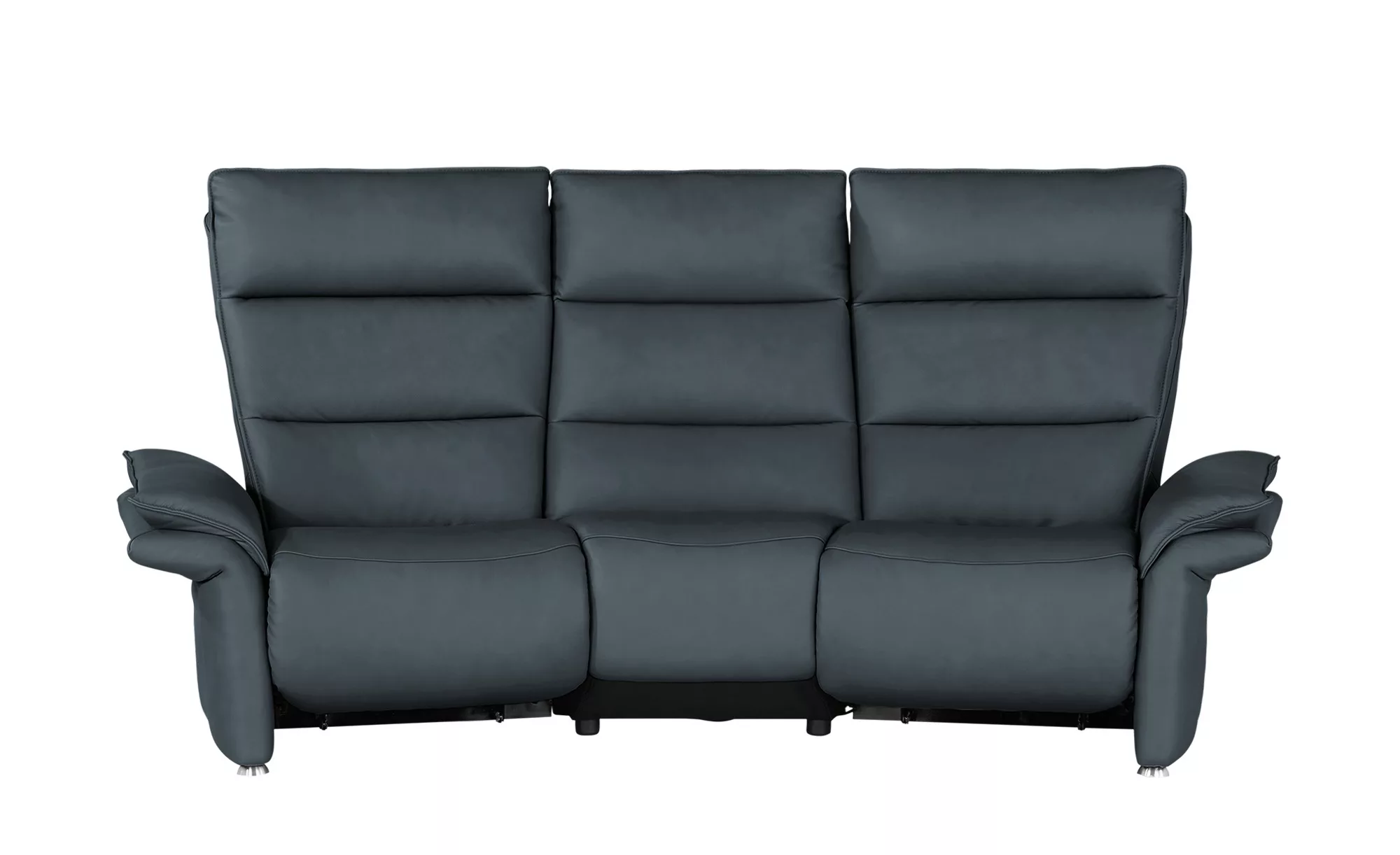 Wohnwert Trapezsofa aus Leder  Corvina ¦ blau ¦ Maße (cm): B: 216 H: 109 T: günstig online kaufen