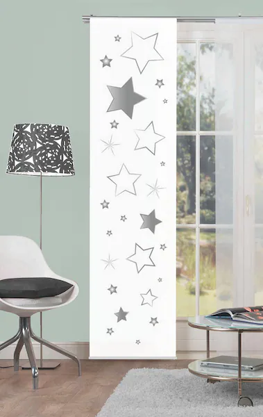 HOME WOHNIDEEN Schiebegardine »STARS«, (1 St.), HxB: 245x60, inkl. Befestig günstig online kaufen