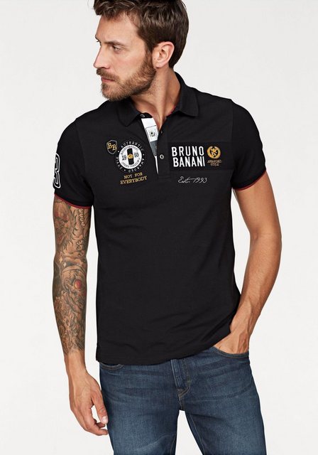 Bruno Banani Poloshirt, Kurzarm, körpernahe Passform, unifarben, Polokragen günstig online kaufen