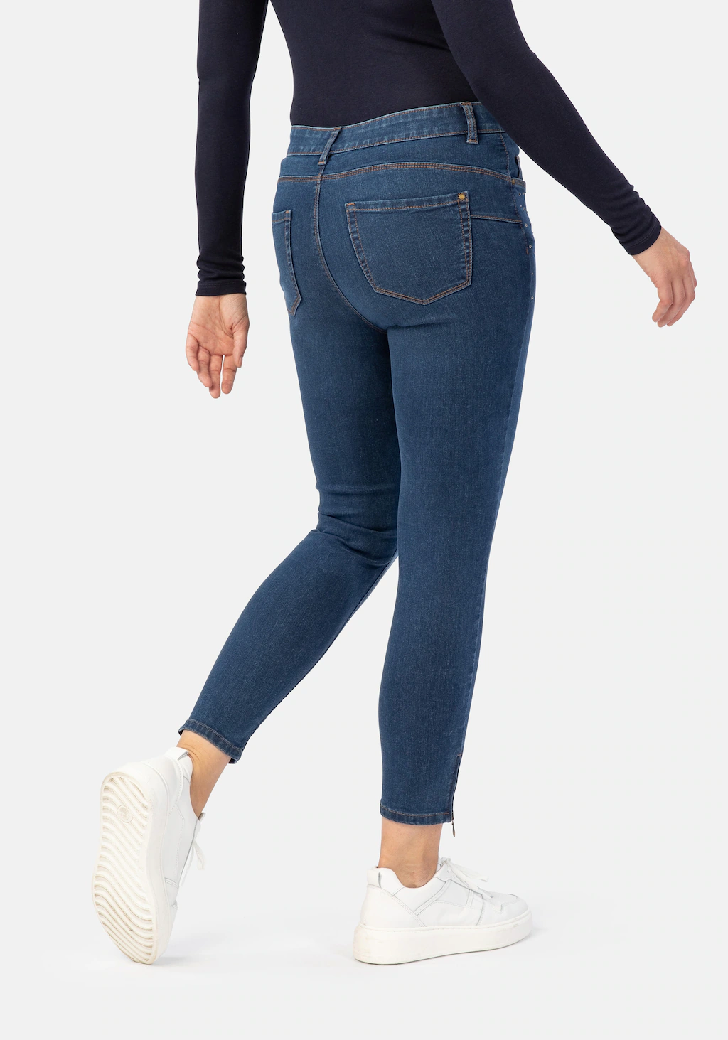 STOOKER WOMEN 5-Pocket-Jeans "Rio Denim Strass Skinny Fit", Skinny Fit Casu günstig online kaufen