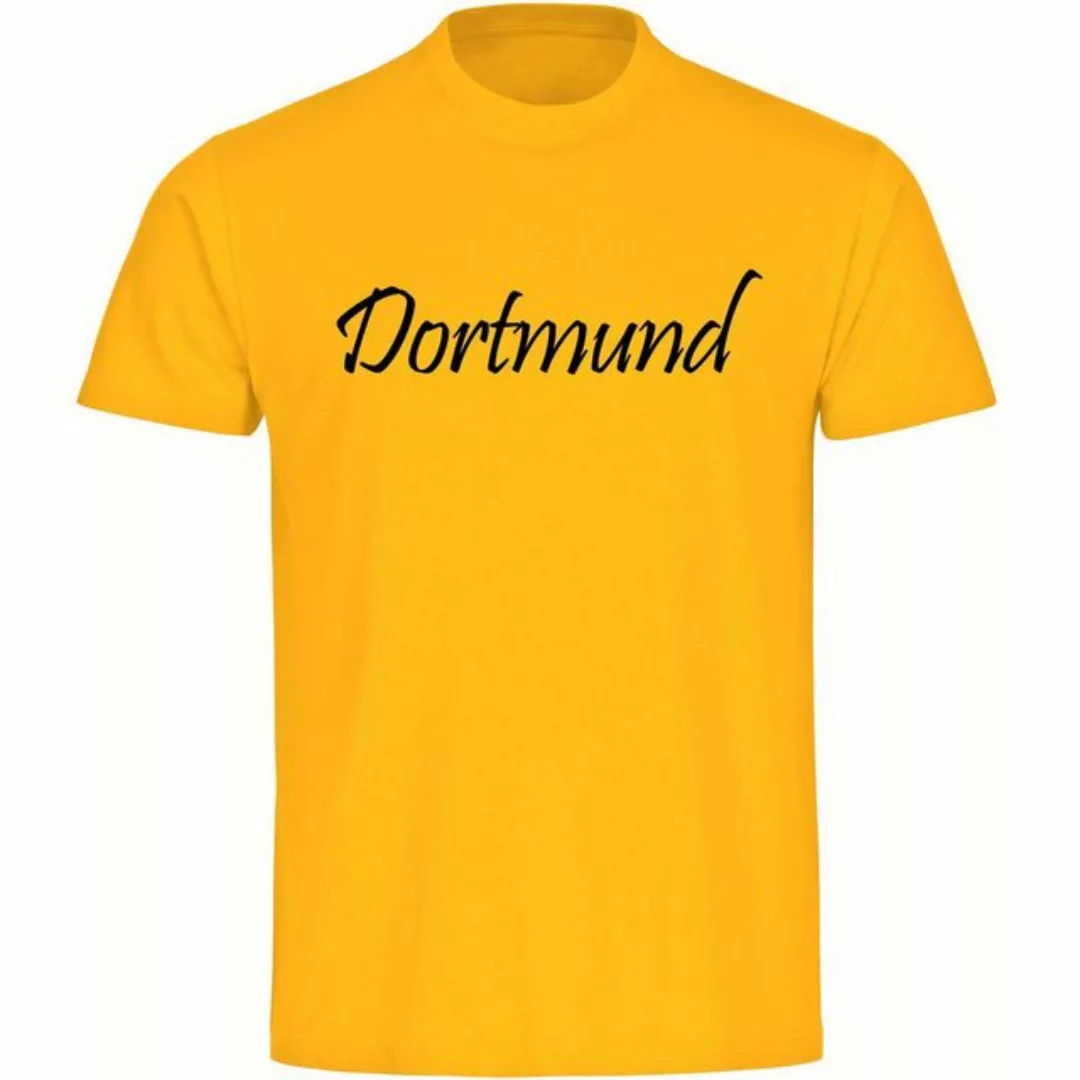 multifanshop T-Shirt Herren Dortmund - Schriftzug - Männer günstig online kaufen