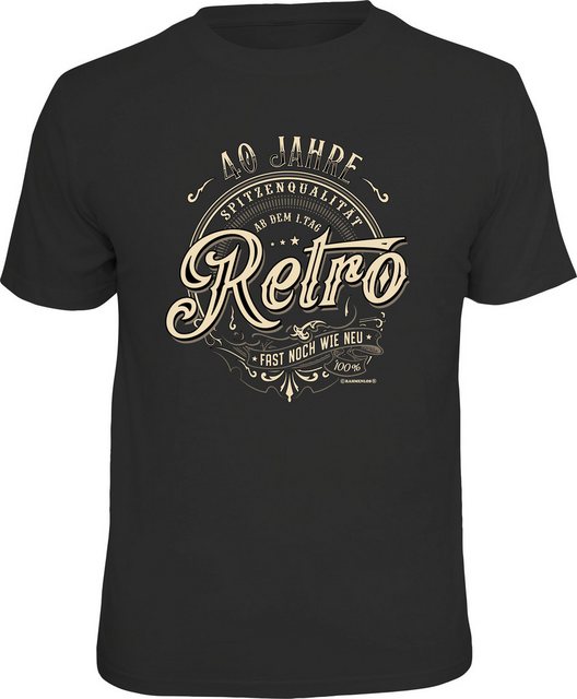 RAHMENLOS® T-Shirt zum Geburtstag: 40 Jahre Retro, fast noch wie neu günstig online kaufen