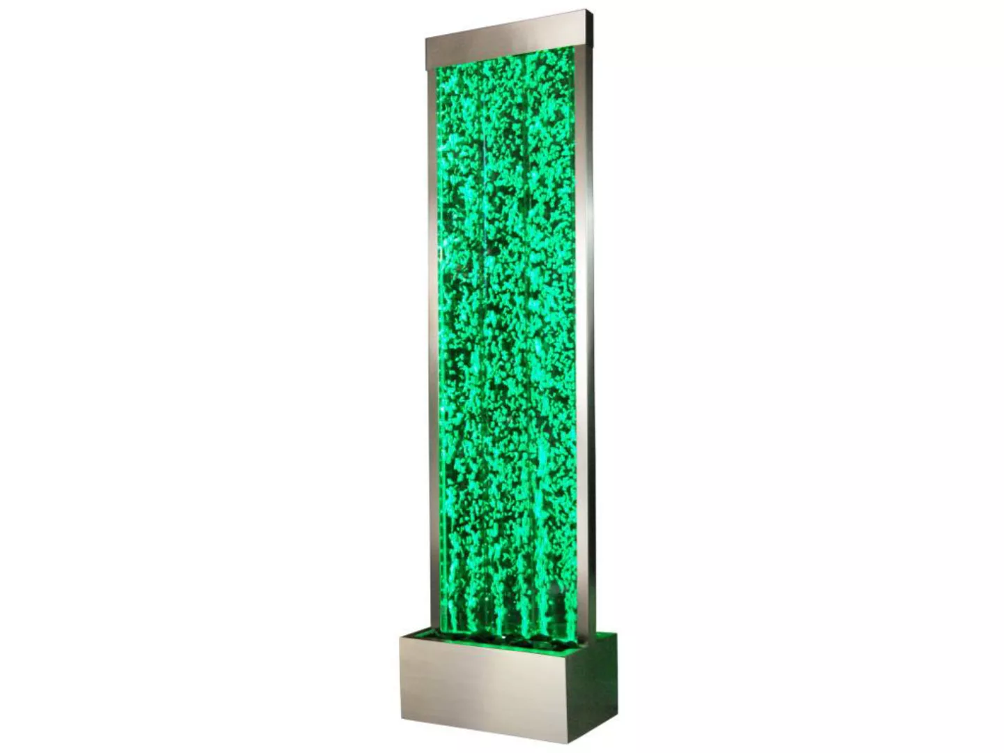 Sprudelnde Wasserwand mit bunter LED-Beleuchtung - H. 150 cm - BLENNIE günstig online kaufen