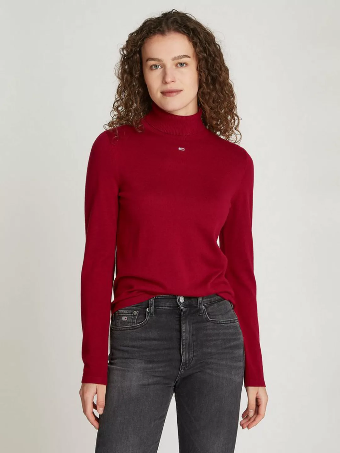 Tommy Jeans Curve Rollkragenpullover TJW ESSENTIAL TRTLNK SWEATER EXT mit R günstig online kaufen