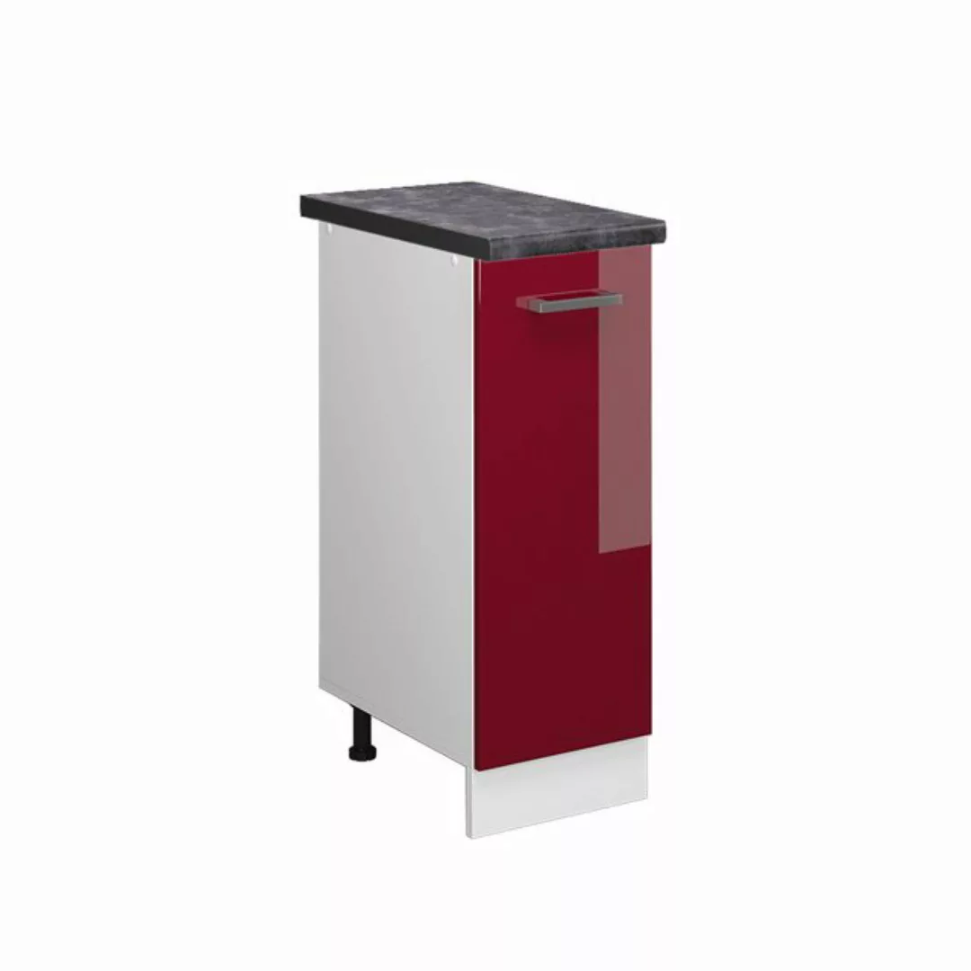 Vicco Apothekerschrank R-Line, Bordeaux Hochglanz/Weiß, 30 cm, AP Anthrazit günstig online kaufen