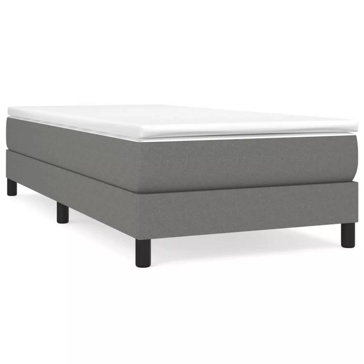 vidaXL Boxspringbett mit Matratze Weiß 90x190 cm Kunstleder1367684 günstig online kaufen