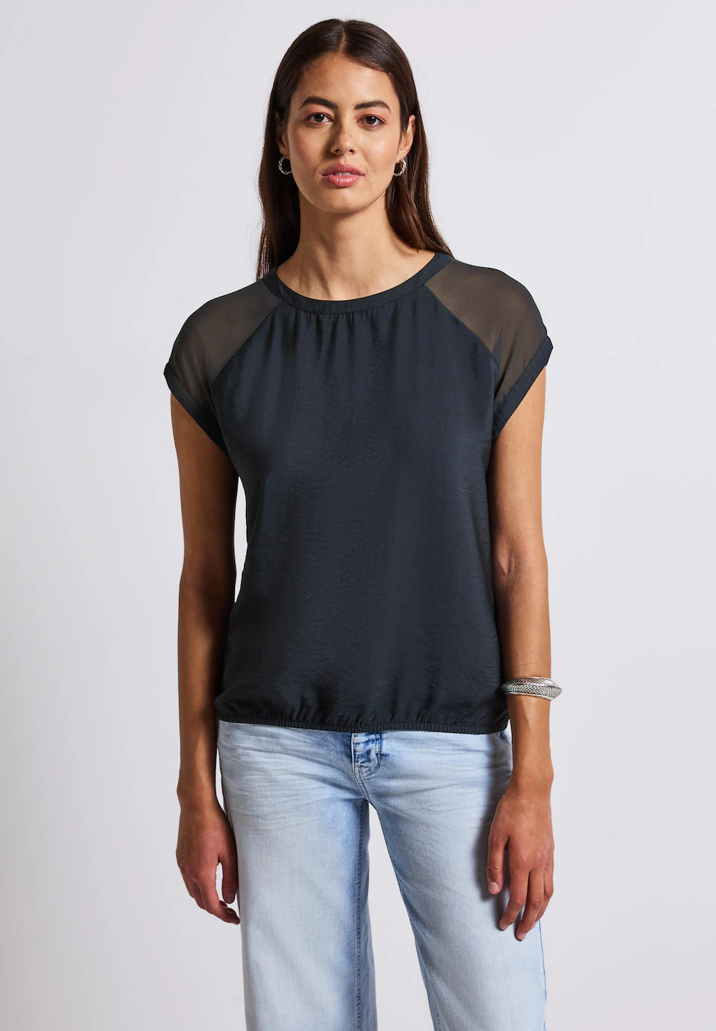 STREET ONE Blusenshirt, aus strecthigem Viskosematerial günstig online kaufen