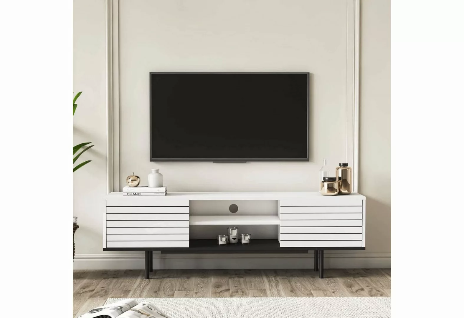 DEMA Home TV-Schrank Lowboard Colosseo, Breite 160 cm, Fernseher bis zu 32- günstig online kaufen