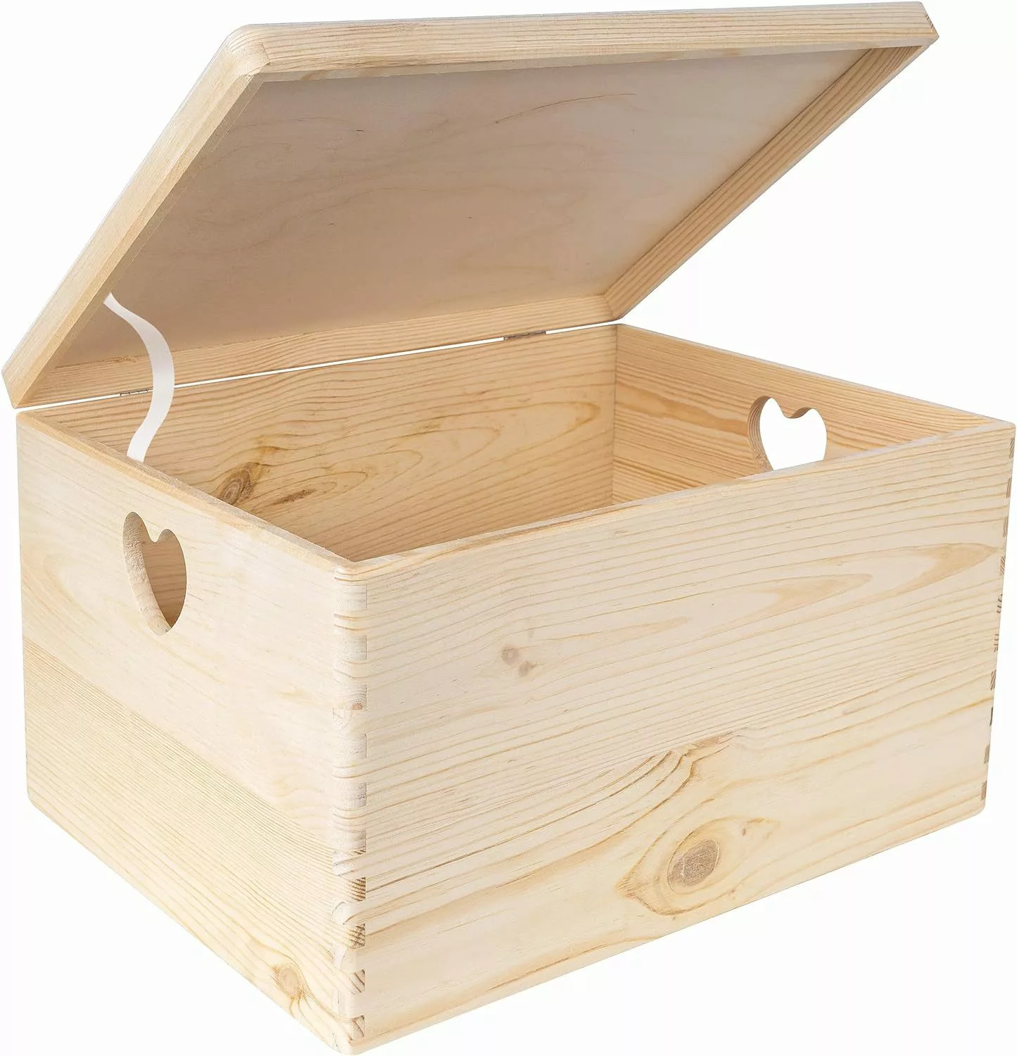 Creative Deco Aufbewahrungsbox Holzkiste mit Deckel günstig online kaufen