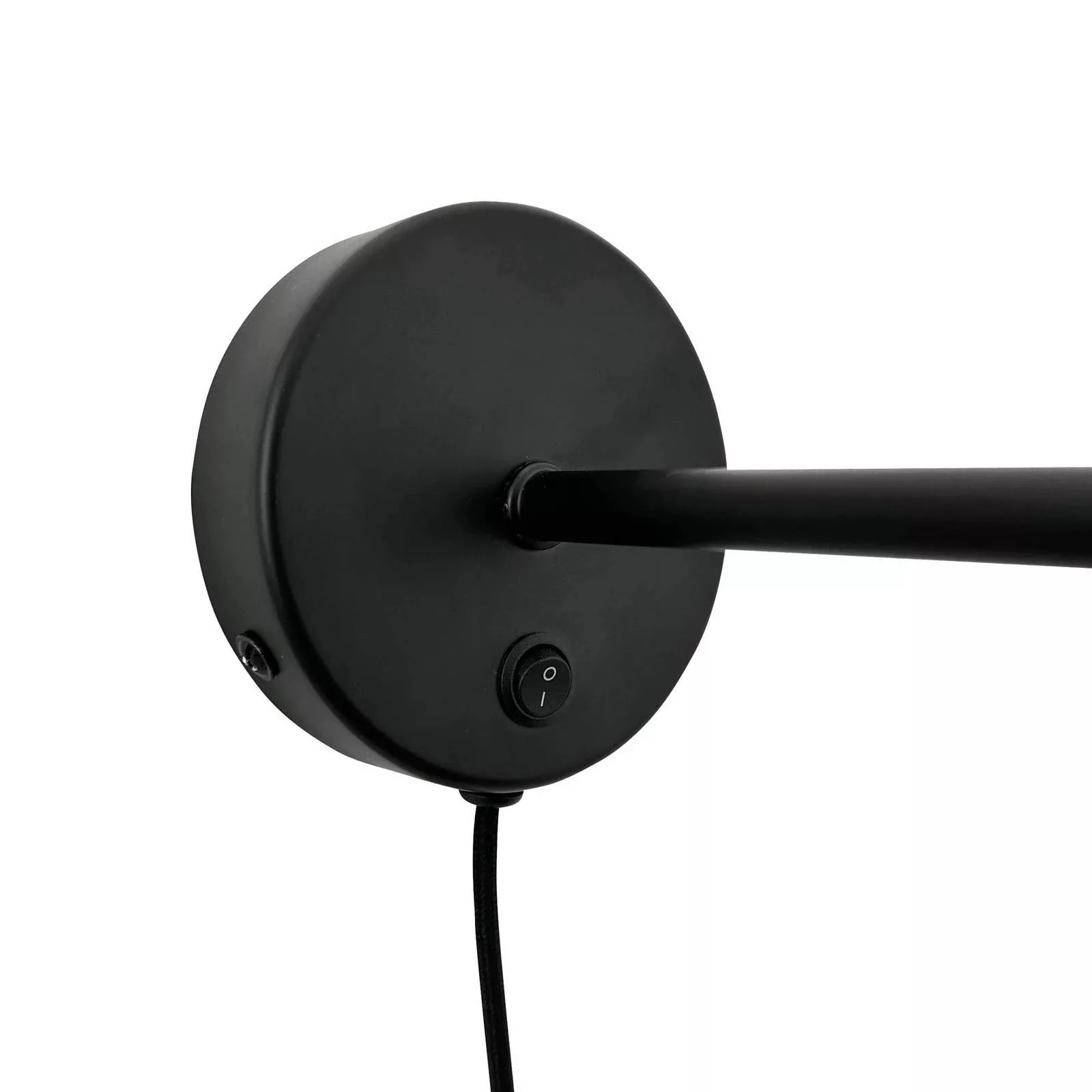 Dyberg Larsen Wandlampe Stoke, schwarz, Ø 20 cm, Metall günstig online kaufen