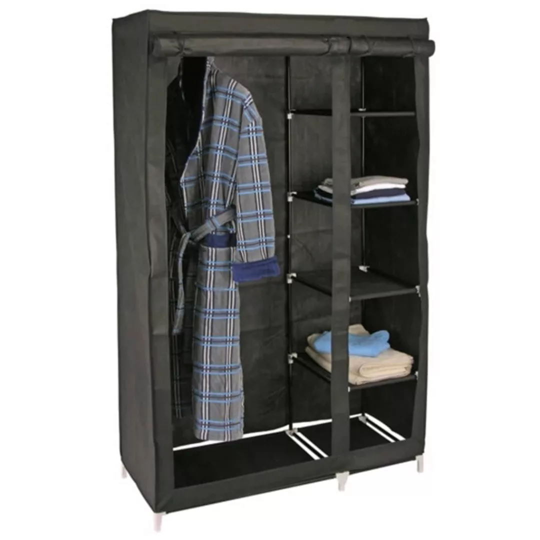 Hi Kleiderschrank 110x46x178 Cm Stoff Schwarz günstig online kaufen