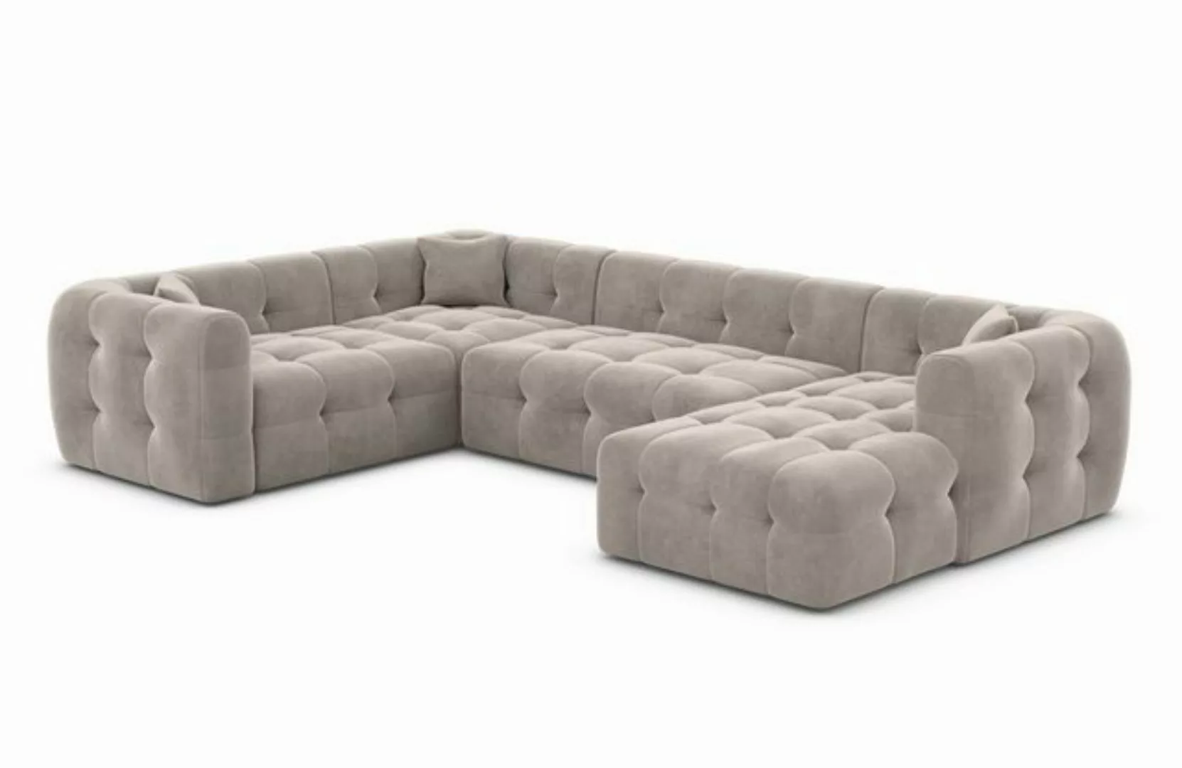 Sofa Dreams Wohnlandschaft Polster Sofa Lounge Wohnlandschaft Couch Stoff S günstig online kaufen