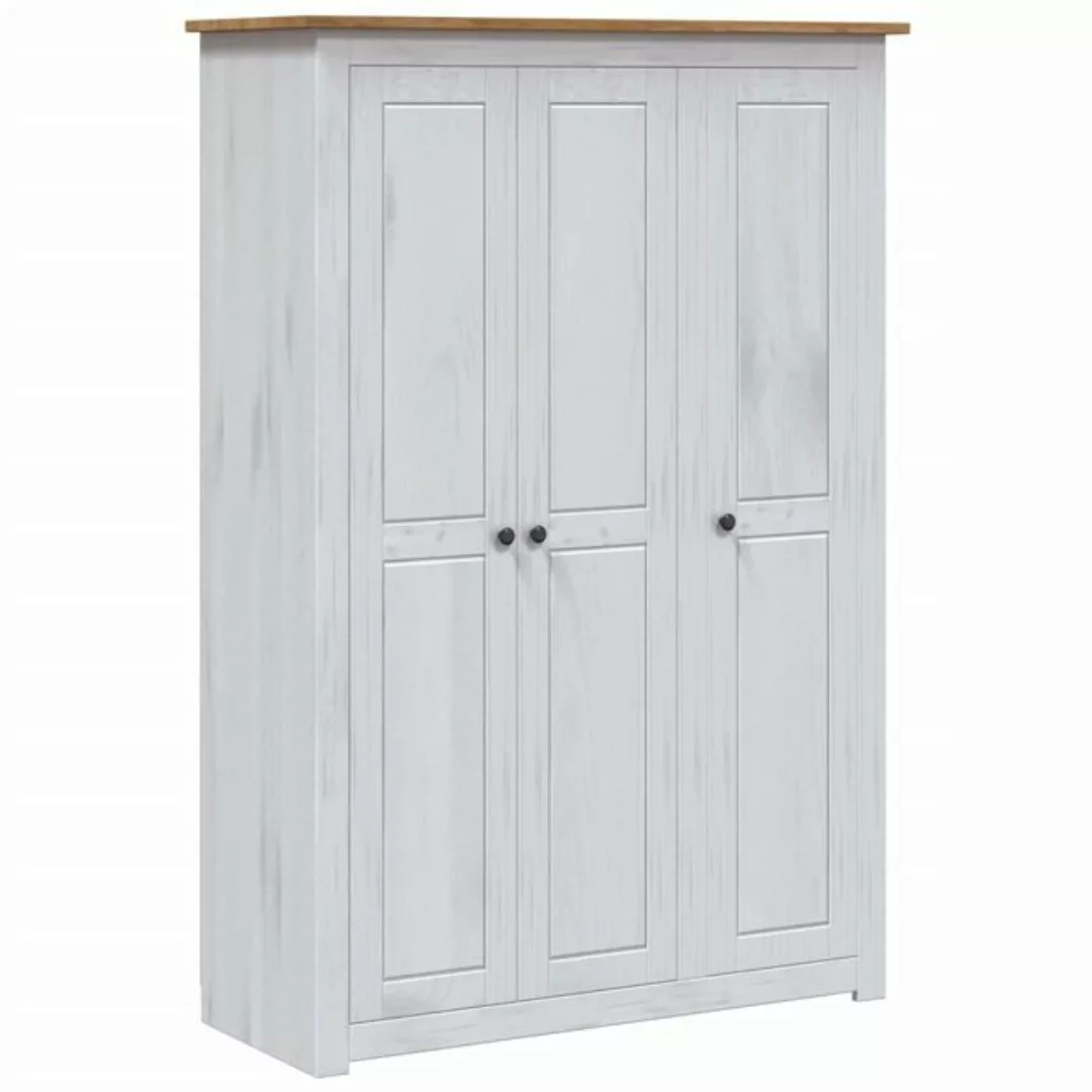 vidaXL Kleiderschrank Kleiderschrank 3-Türig Weiß 11850171,5 cm Kiefer Pana günstig online kaufen