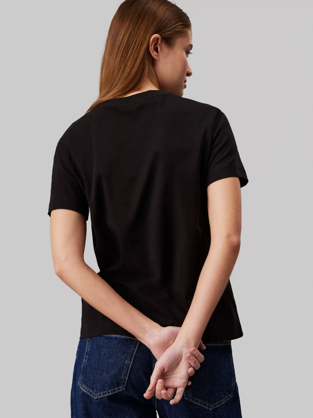 Calvin Klein Jeans T-Shirt OUTLINED CK REGULAR TEE mit Markenlabel günstig online kaufen
