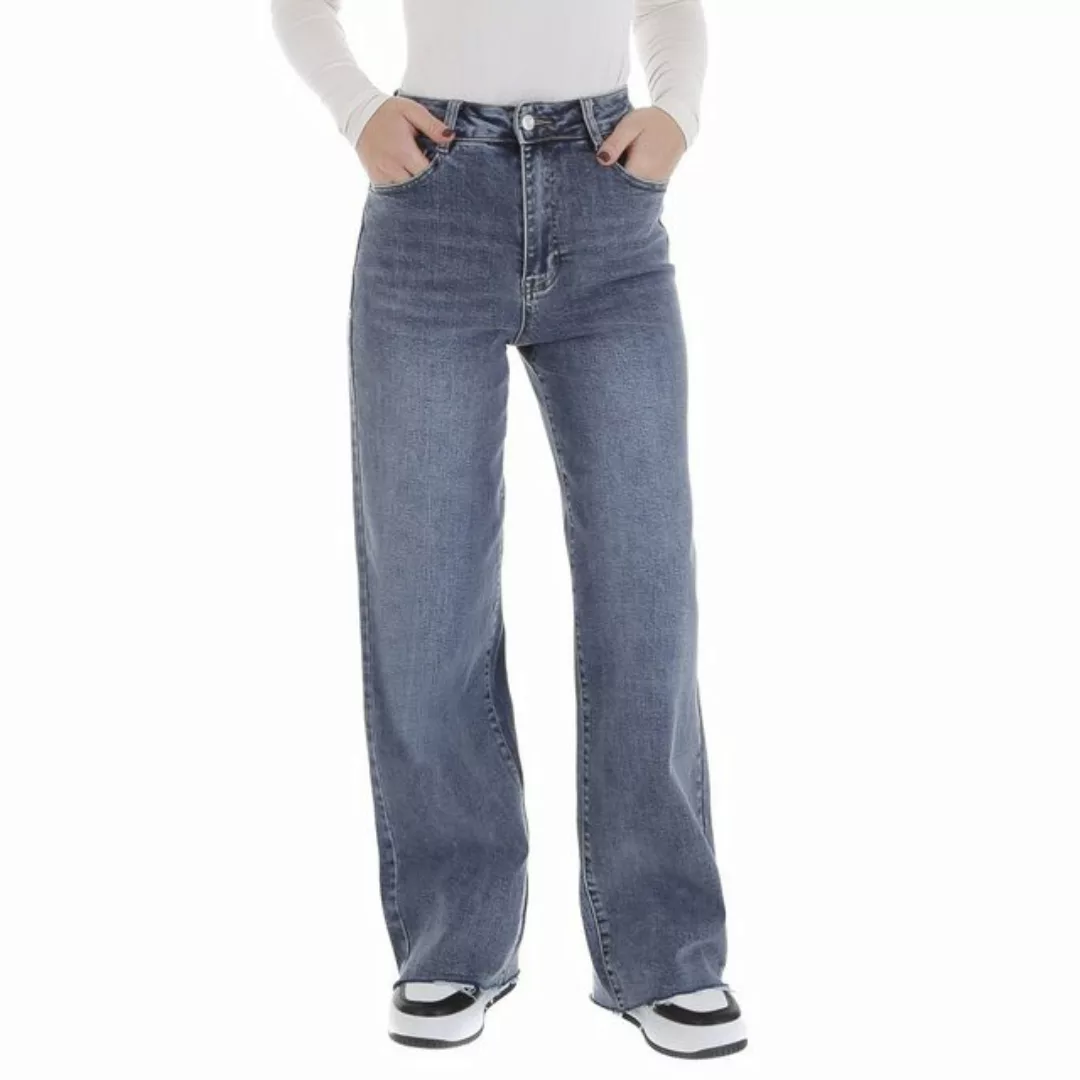 Ital-Design Weite Jeans Damen Freizeit (88836938) Destroyed-Look Stretch Hi günstig online kaufen