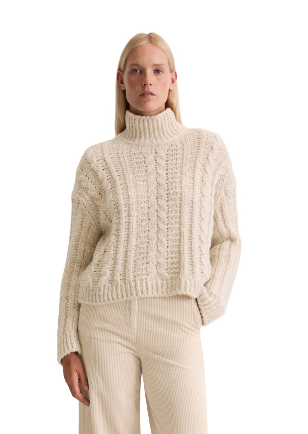 Marc OPolo Stehkragenpullover "aus Alpakawolle-Baumwolle-Merinowolle-Mix" günstig online kaufen