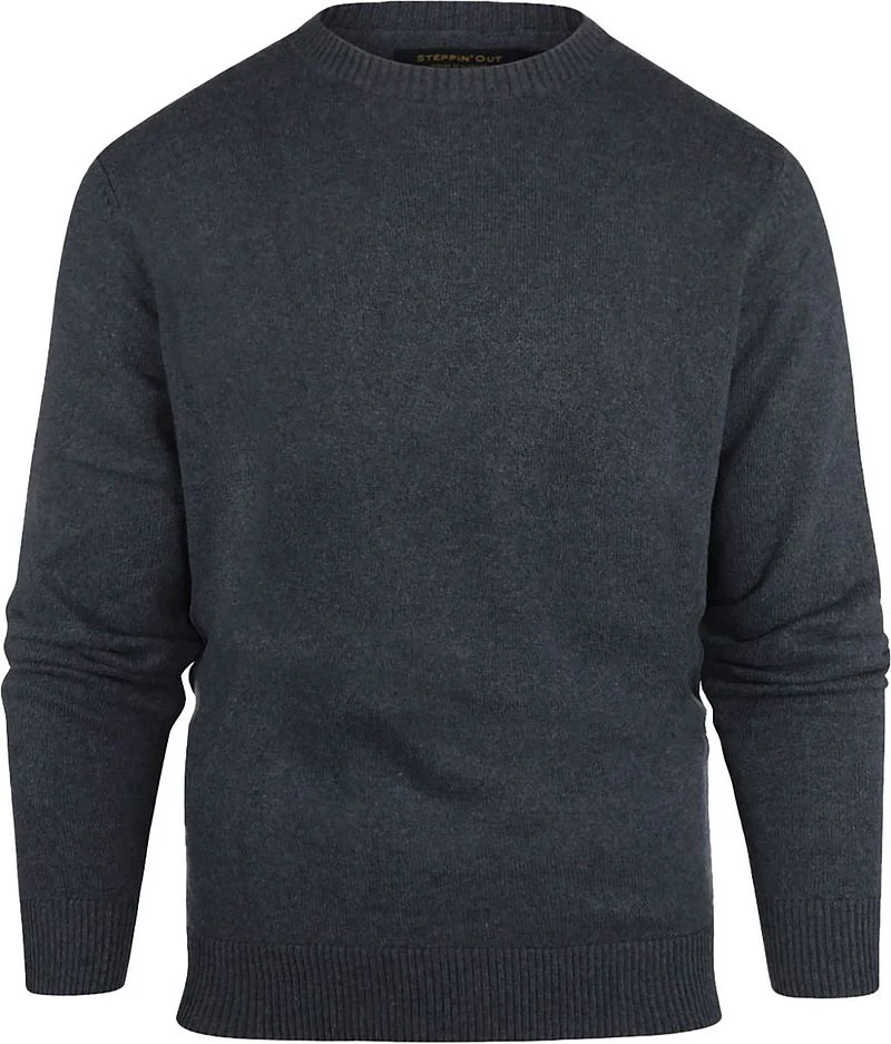 Steppin' Out Pullover Melange Navy - Größe XXL günstig online kaufen